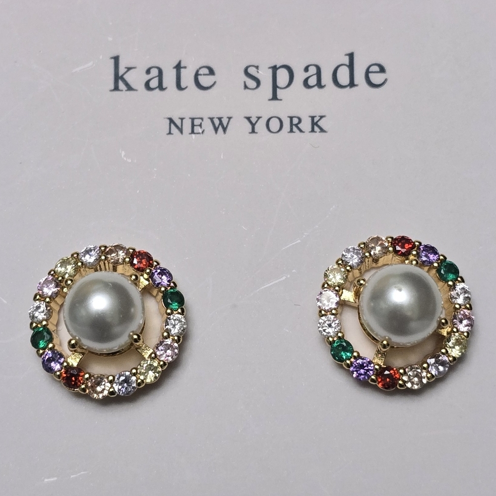 Kate Spade Multi-color Stone Stud Earrings